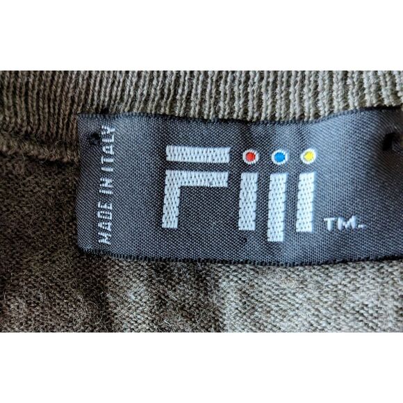 Fiji Made in Italy wool mock neck pullover lightweight sweater   SZ M - Picture 2 of 9